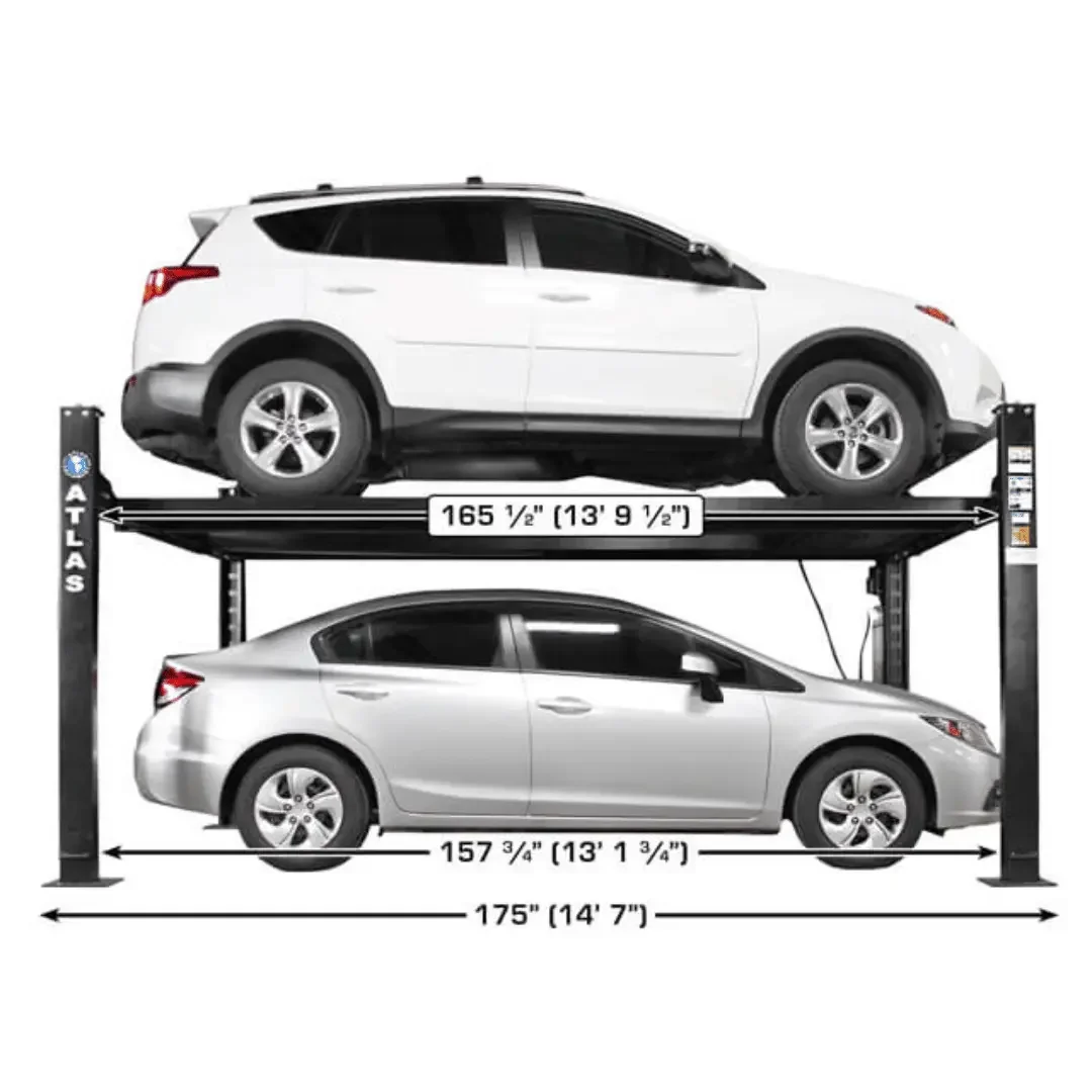 Atlas ALI Certified APEX 8 4-Post Lift + RJ35 Sliding Jacks Combo - Image 3