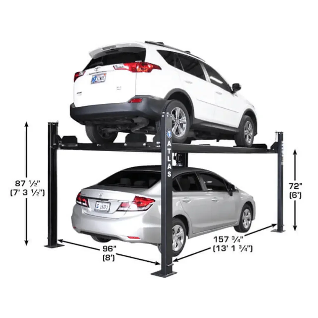 Atlas ALI Certified APEX 8 4-Post Lift + RJ35 Sliding Jacks Combo - Image 4