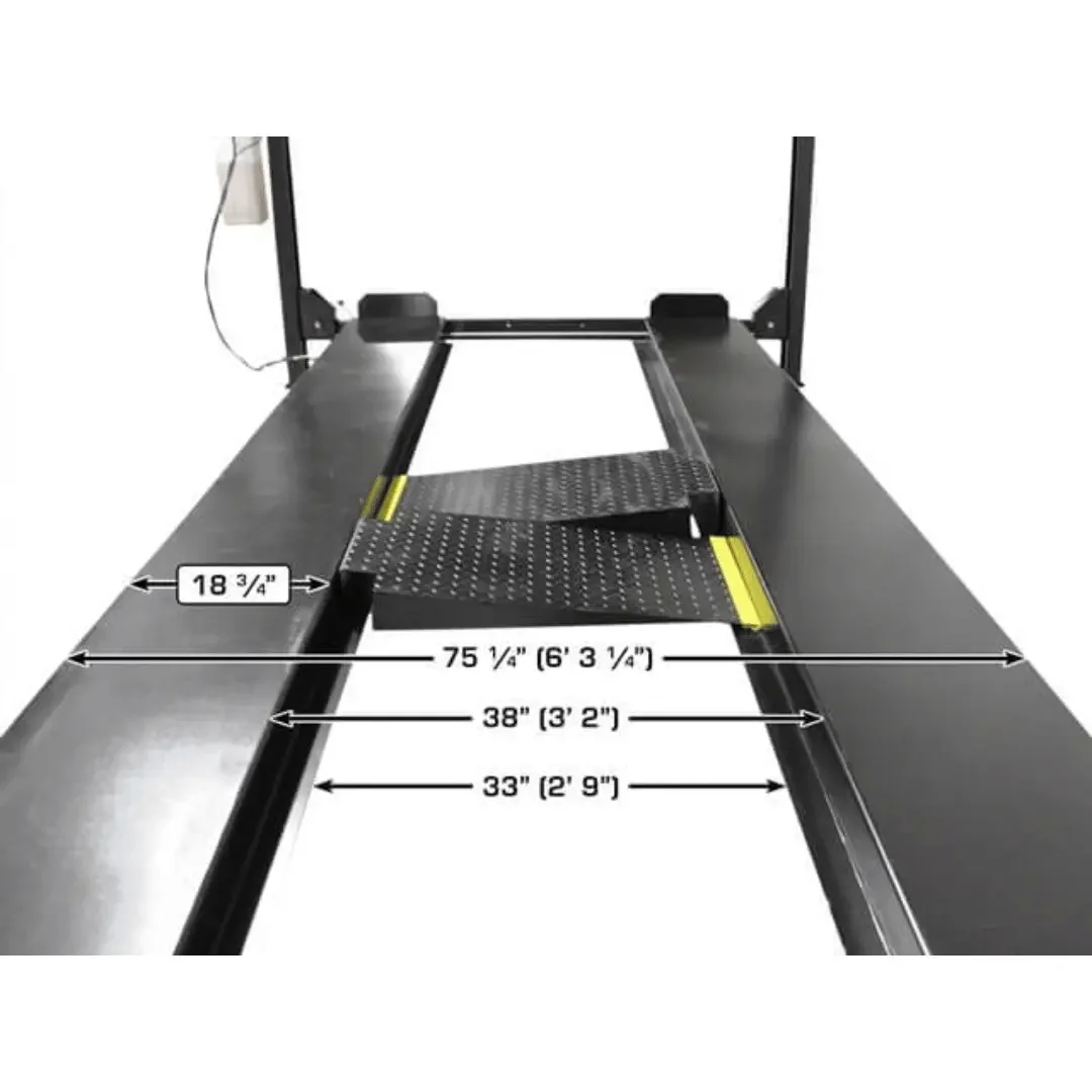 Atlas ALI Certified APEX 8 4-Post Lift + RJ35 Sliding Jacks Combo - Image 8