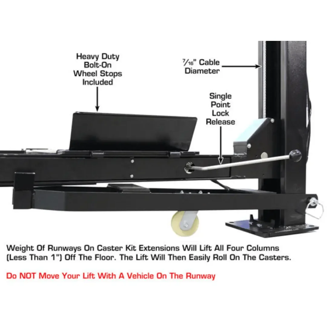 Atlas ALI Certified APEX9 4-Post Lift + RJ6 Rolling Bridge Jack Combo - Image 14