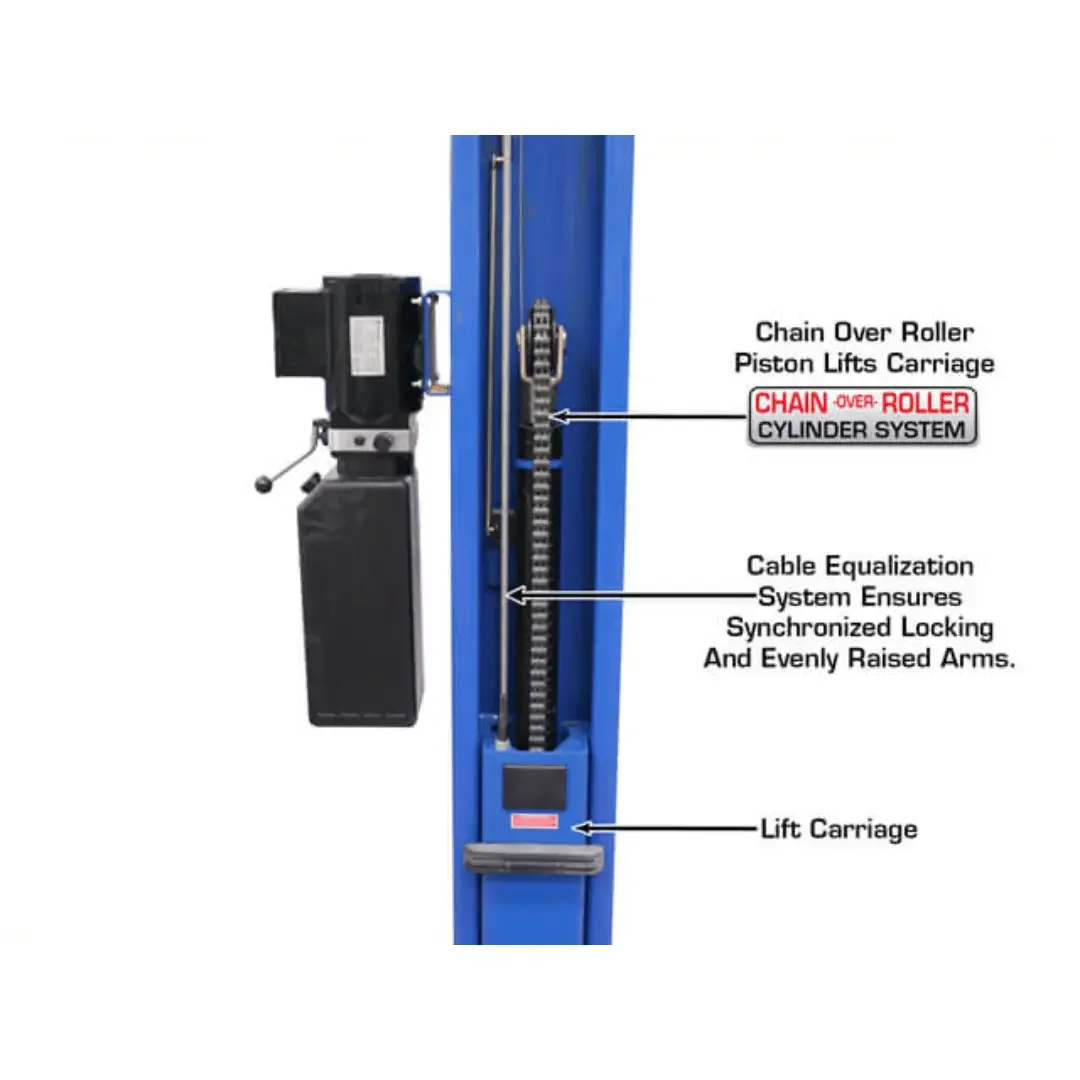 Atlas BP8000 2 Post Car Lift + Lawn Mower Adapter Combo - Image 12