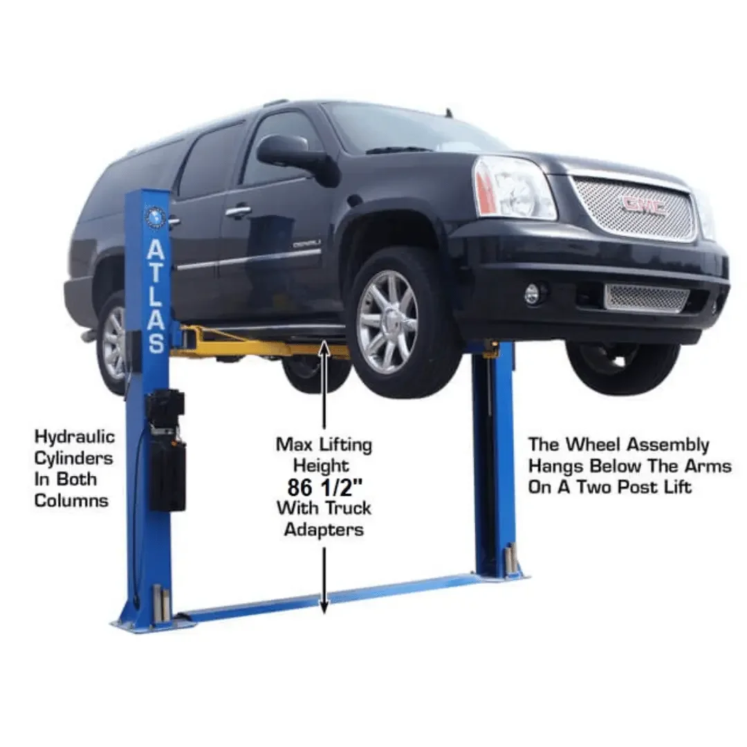 Atlas BP8000 2 Post Car Lift + Lawn Mower Adapter Combo - Image 3