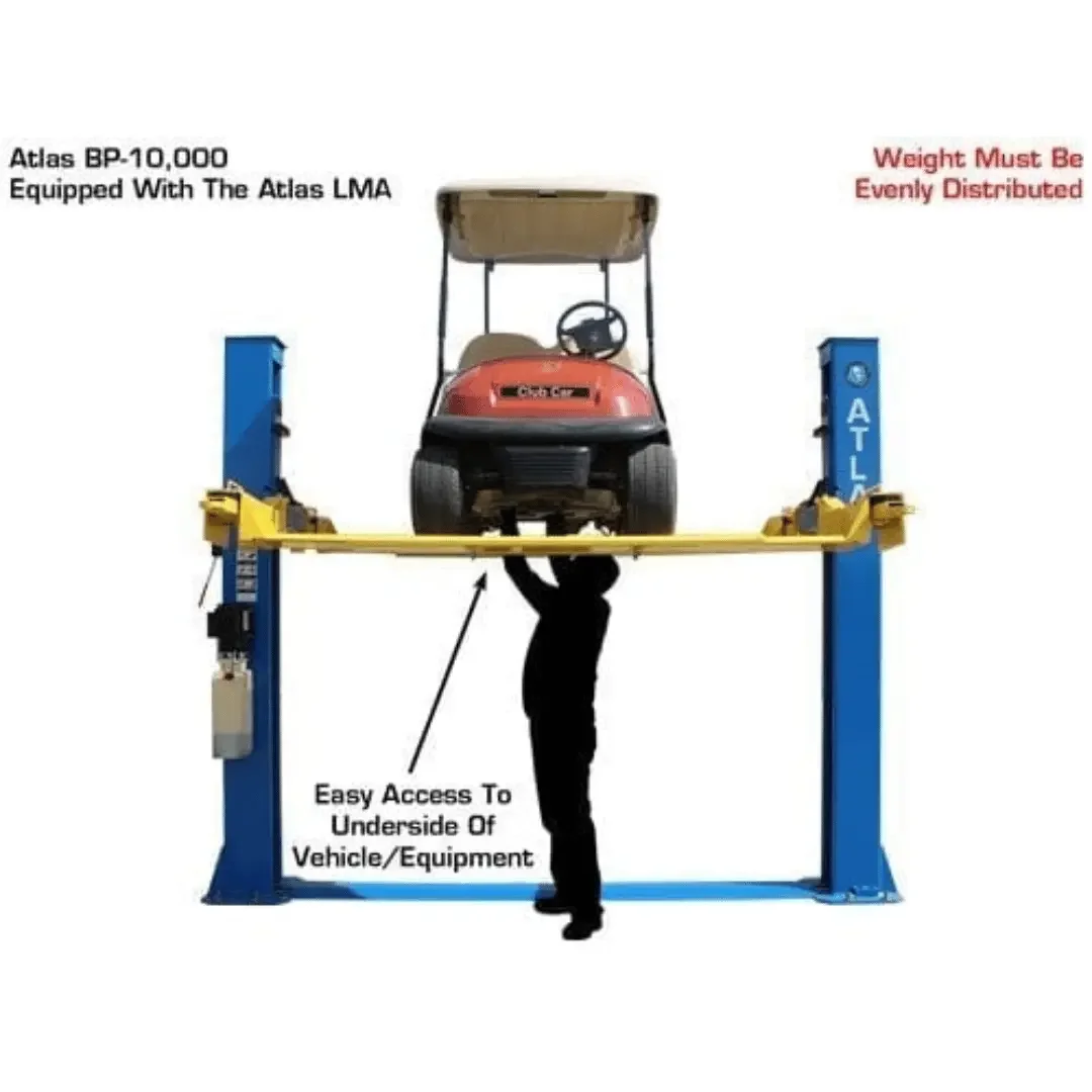 Atlas BP8000 2 Post Car Lift + Lawn Mower Adapter Combo - Image 33