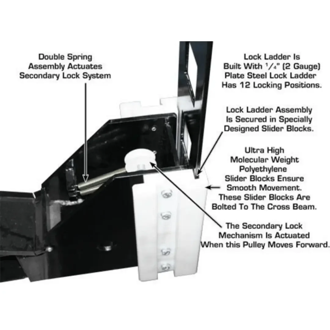Atlas 8,000 lb. PRO8000EXT Extra Tall 4 Post Portable Car Lift - Image 20