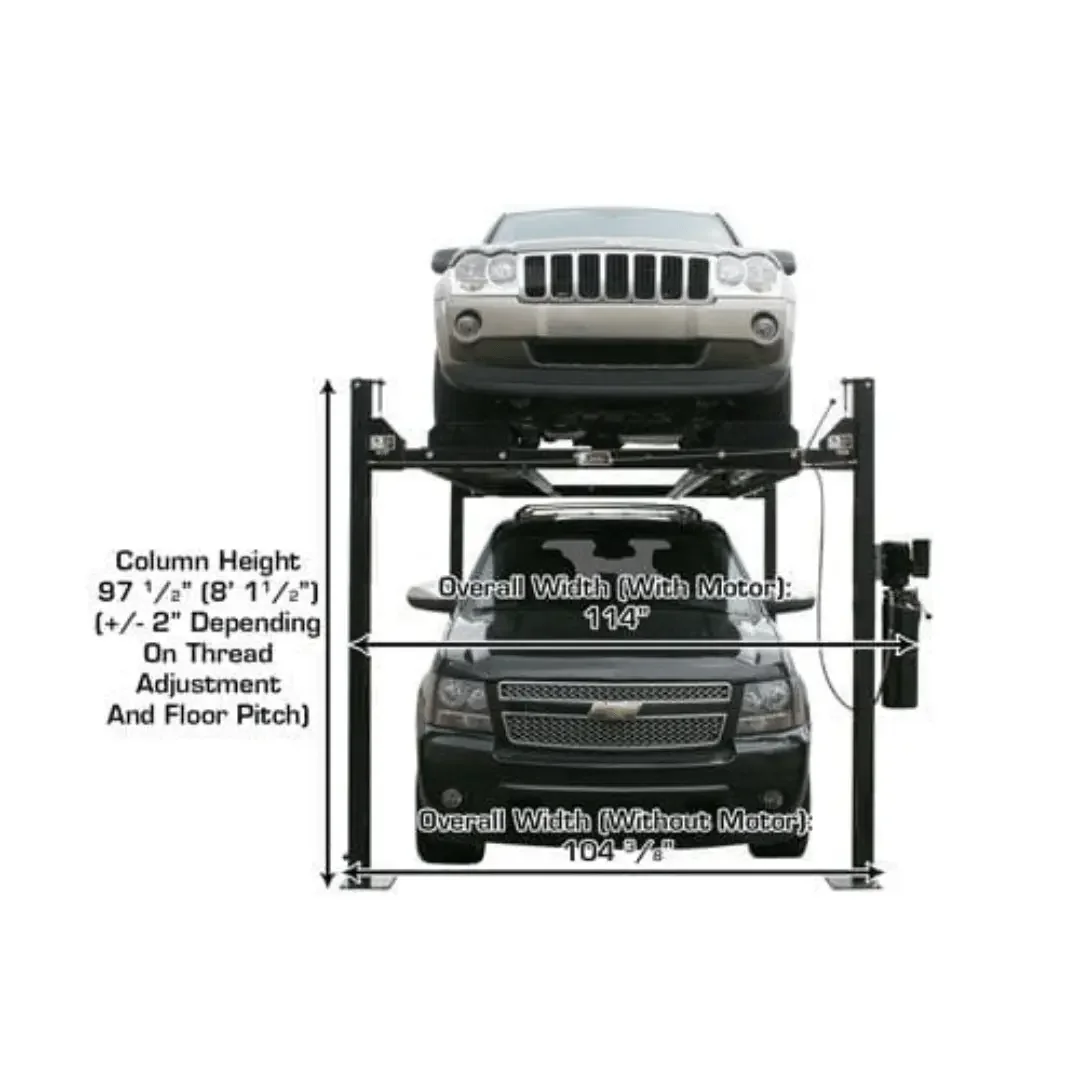 Atlas 8,000 lb. PRO8000EXT Extra Tall 4 Post Portable Car Lift - Image 4