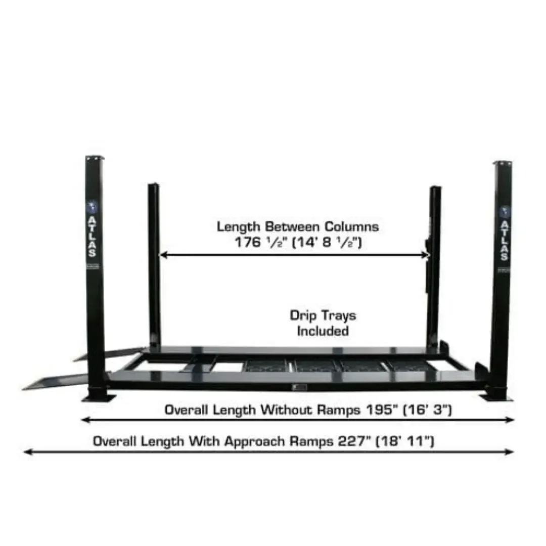 Atlas PRO8000EXT-L Extra Tall/Long Portable 8000lb 4 Lift - Image 7