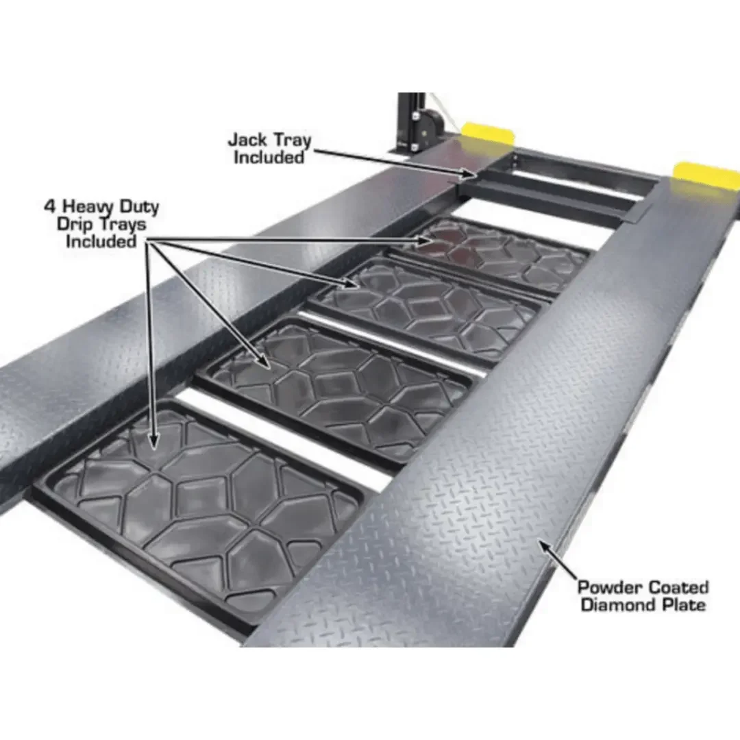 Atlas PREMIUM 408SL 4 Post Lift + RJ35 Sliding Jacks Combo - Image 13