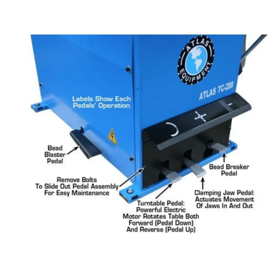 Atlas TC289 Extra Large Rim-Clamp Tire Changer w/Beadblaster - Image 16