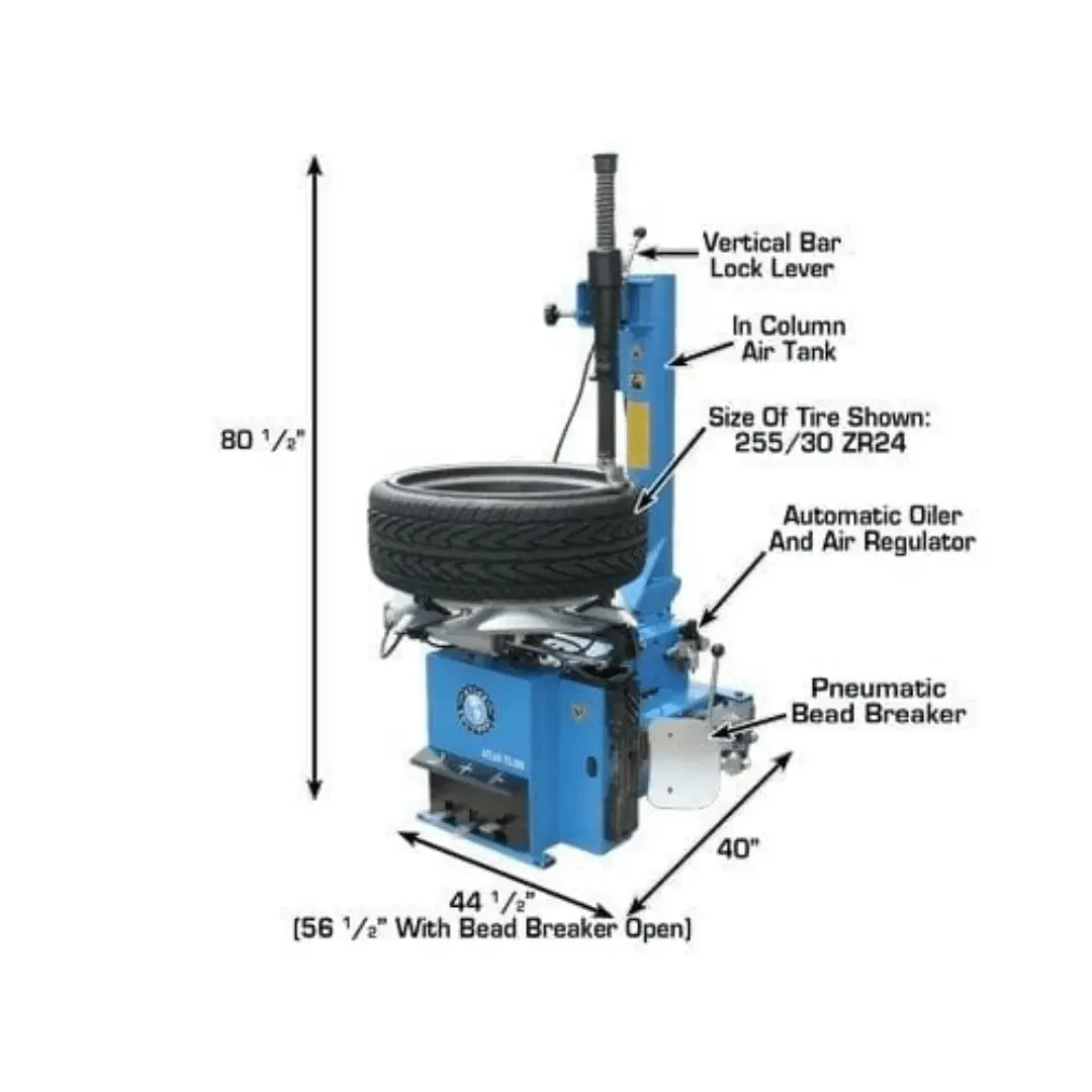 Atlas TC289 Extra Large Rim-Clamp Tire Changer w/Beadblaster - Image 5