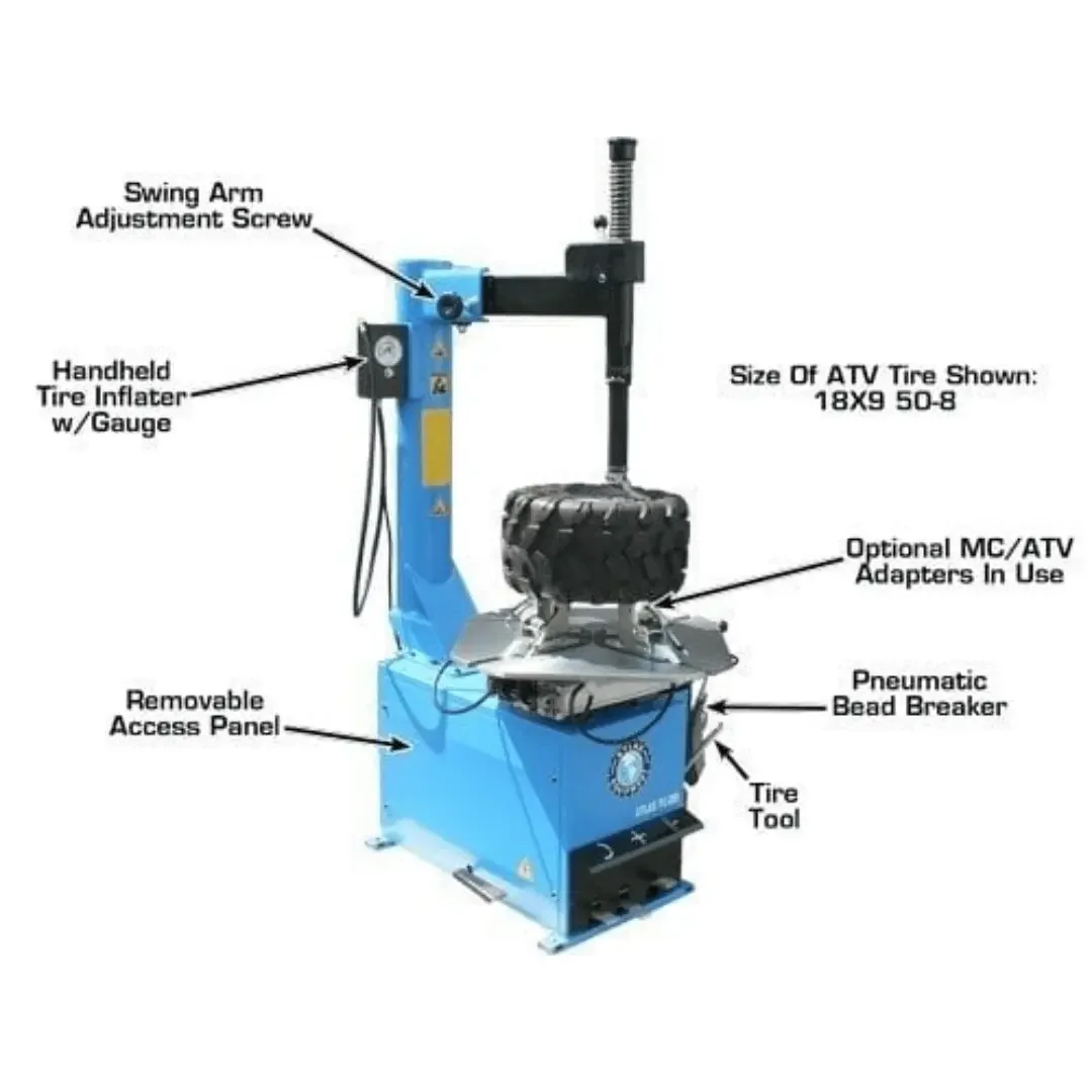 Atlas TC289 Extra Large Rim-Clamp Tire Changer w/Beadblaster - Image 6