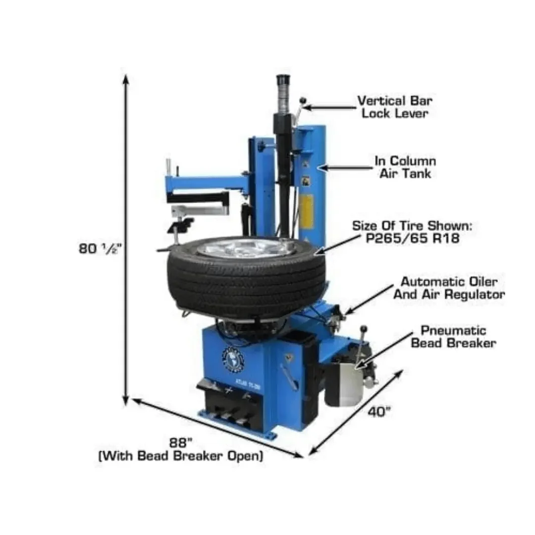Atlas TC289LH Tire Changer with Assist Arm - Image 4