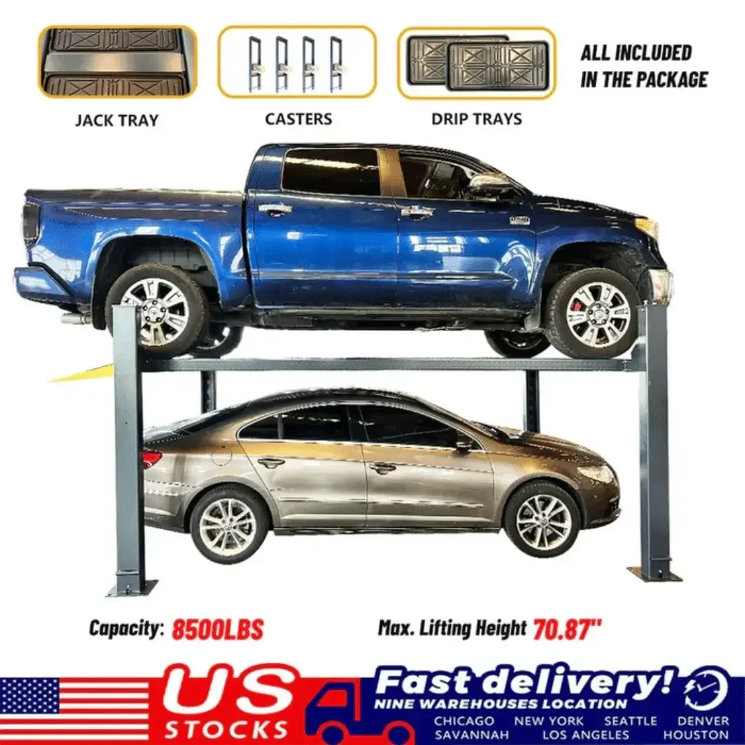 Katool KT-4H850 8,500lb Heavy Duty 4 Post Car Lift - Image 3